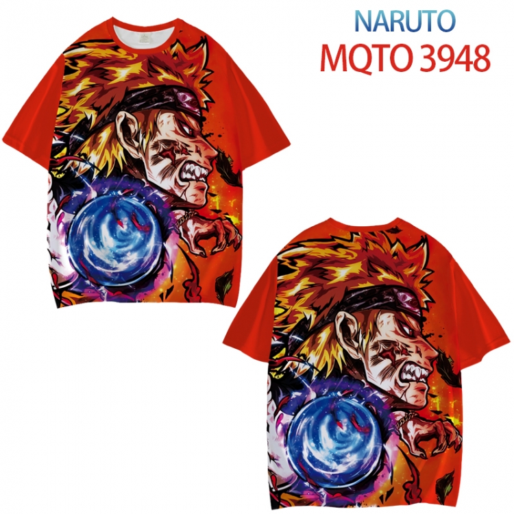 Naruto Full color printed short sleeve T-shirt from XXS to 4XL MQTO 3948