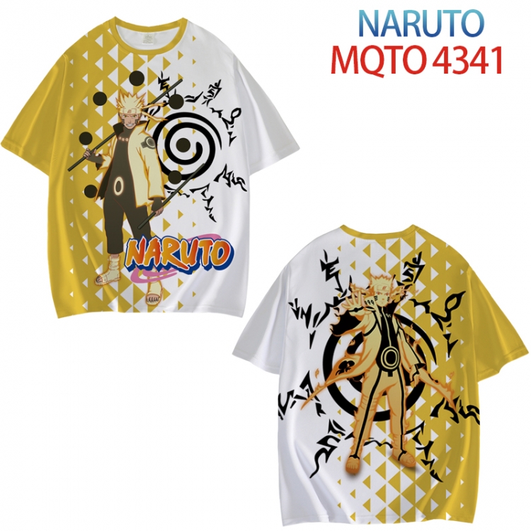 Naruto Full color printed short sleeve T-shirt from XXS to 4XL MQTO-4341