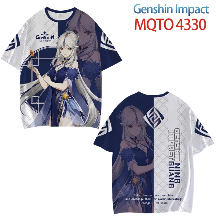 Genshin Impact Full color printed short sleeve T-shirt from XXS to 4XL MQTO-4330