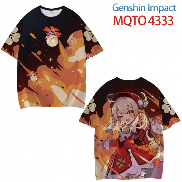 Genshin Impact Full color printed short sleeve T-shirt from XXS to 4XL  MQTO-4333