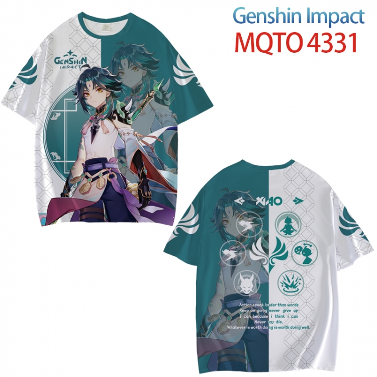 Genshin Impact Full color printed short sleeve T-shirt from XXS to 4XL MQTO-4331