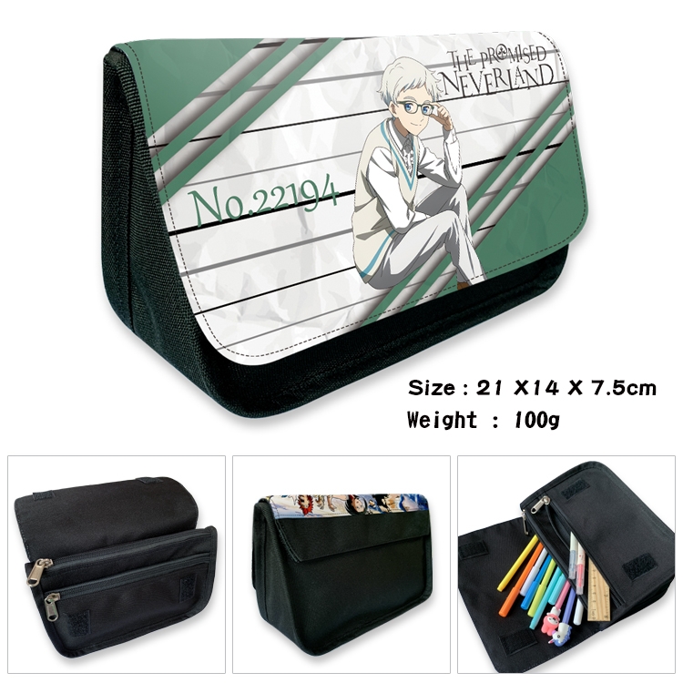 The Promised Neverla Velcro canvas zipper pencil case Pencil Bag 21×14×7.5cm