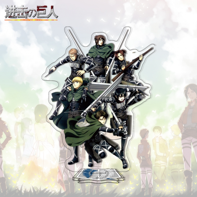  Shingeki no Kyojin Anime characters acrylic Standing Plates Keychain 16cm