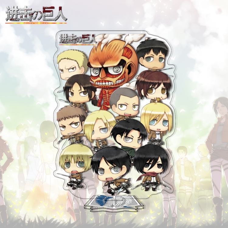  Shingeki no Kyojin Anime characters acrylic Standing Plates Keychain 16cm