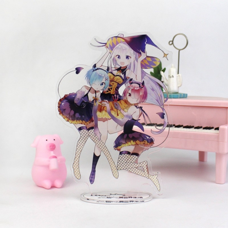  Re:Zero kara Hajimeru Isekai Seikatsu  Anime characters acrylic Standing Plates Keychain 16cm