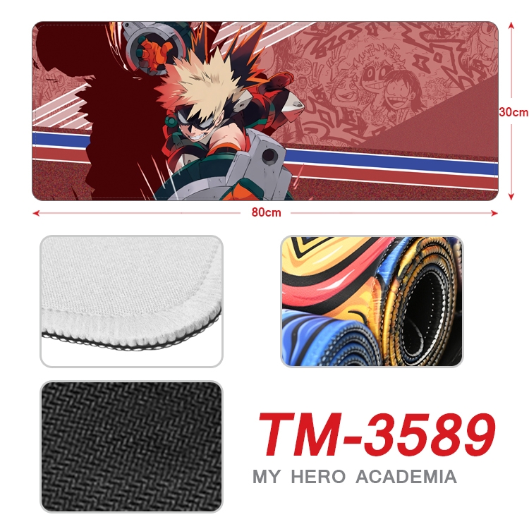 My Hero Academia Anime peripheral new lock edge mouse pad 30X80cm TM-3589