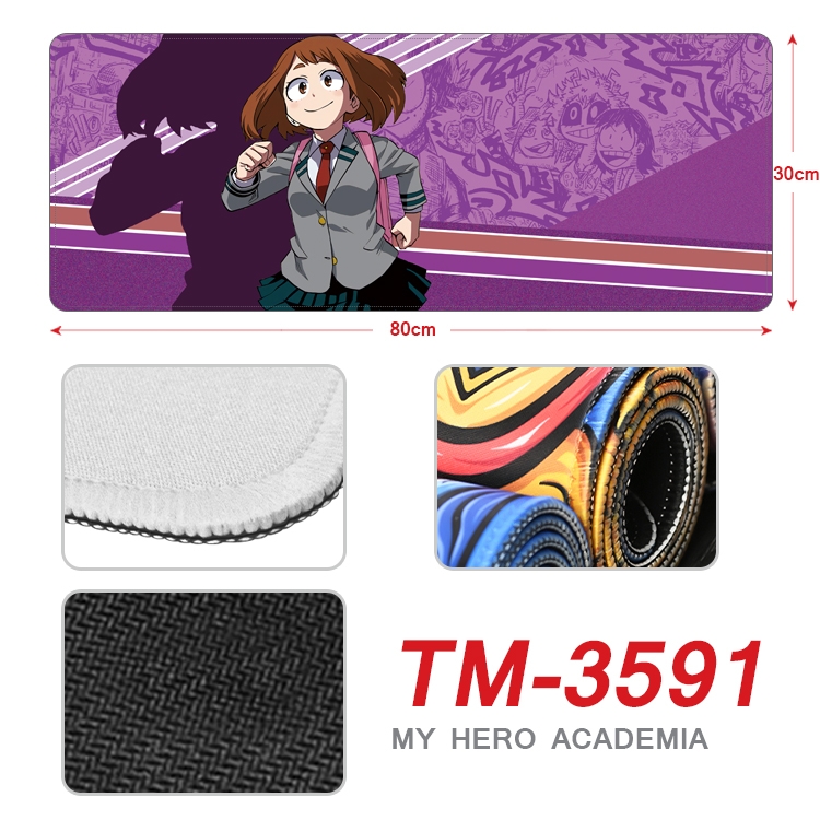 My Hero Academia Anime peripheral new lock edge mouse pad 30X80cm TM-3591