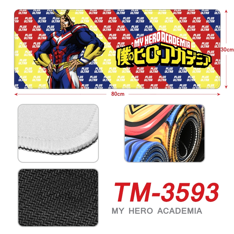 My Hero Academia Anime peripheral new lock edge mouse pad 30X80cm TM-3593