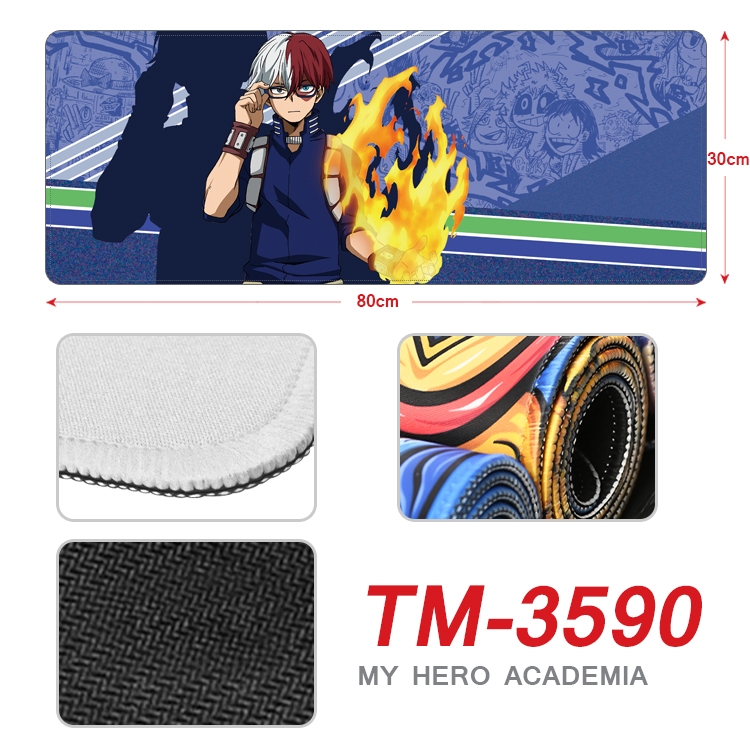 My Hero Academia Anime peripheral new lock edge mouse pad 30X80cm TM-3590