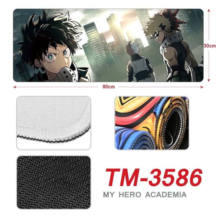 My Hero Academia Anime peripheral new lock edge mouse pad 30X80cm TM-3586