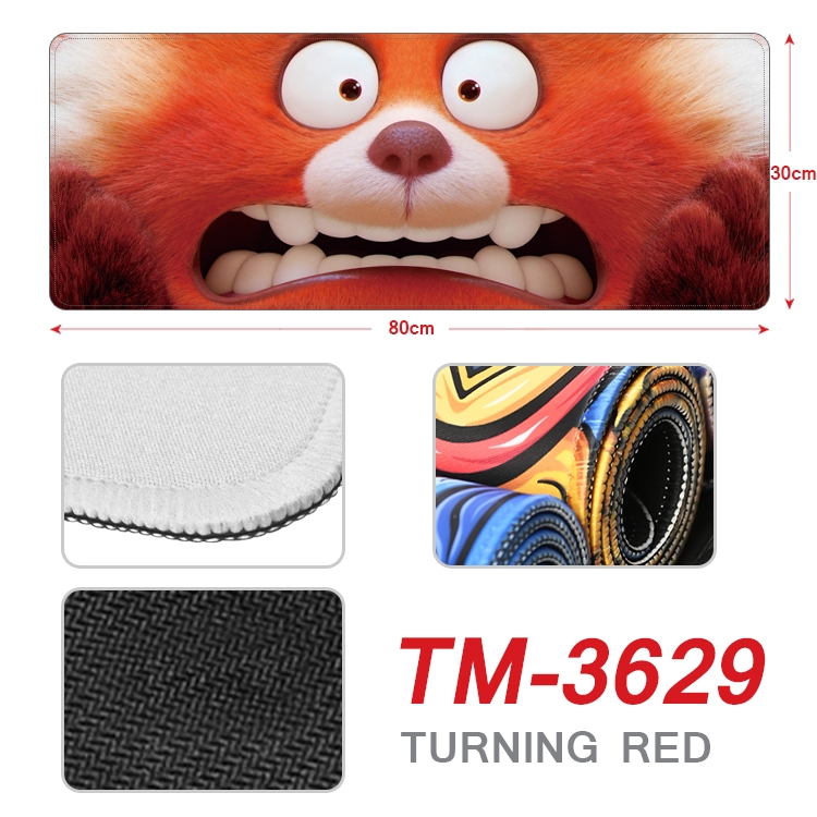 Turning Red Anime peripheral new lock edge mouse pad 30X80cm TM-3629