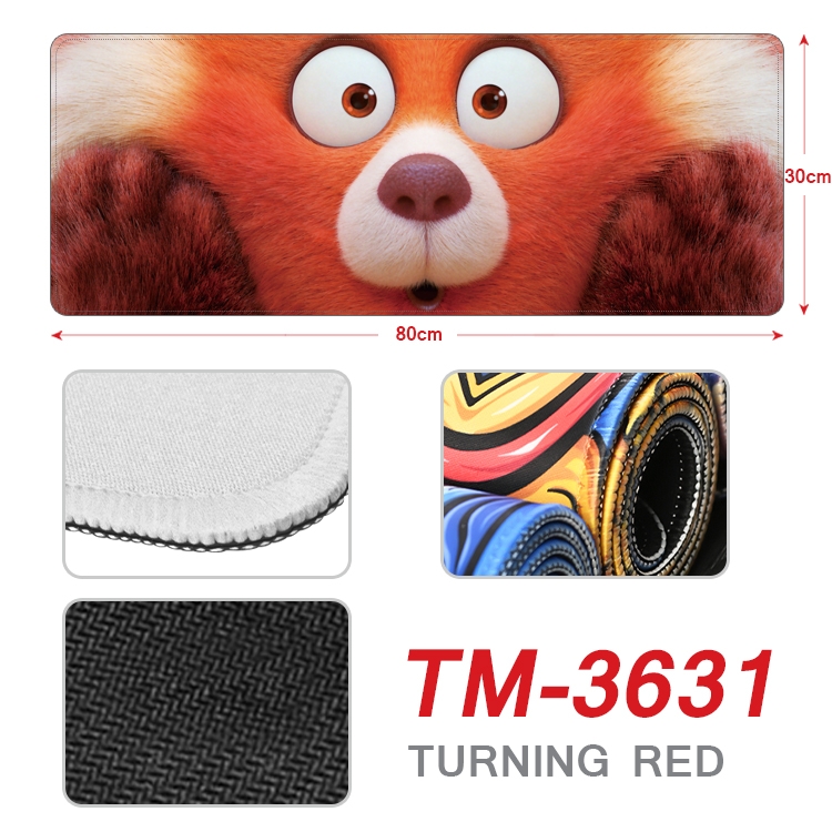 Turning Red Anime peripheral new lock edge mouse pad 30X80cm TM-3631