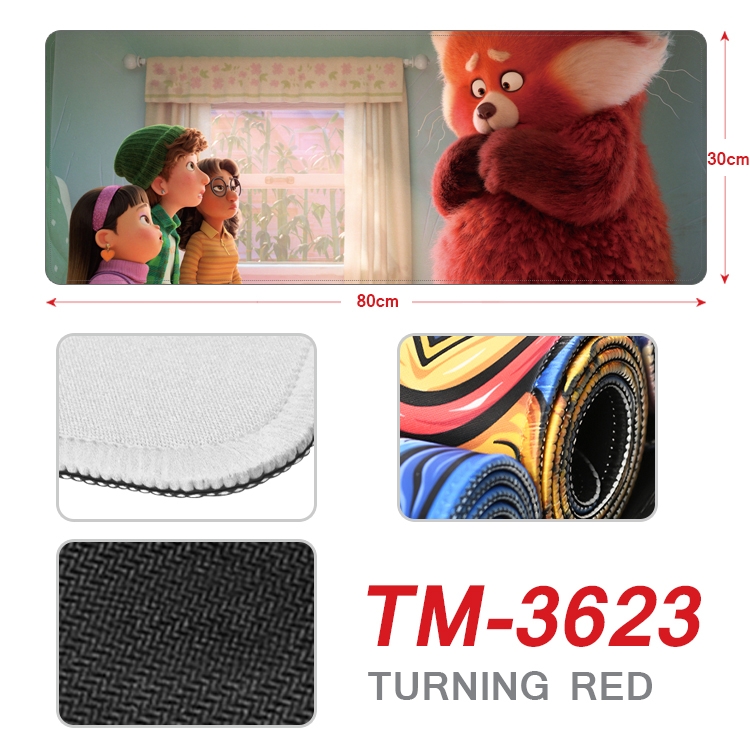 Turning Red Anime peripheral new lock edge mouse pad 30X80cm TM-3623