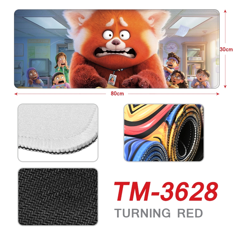 Turning Red Anime peripheral new lock edge mouse pad 30X80cm TM-3628