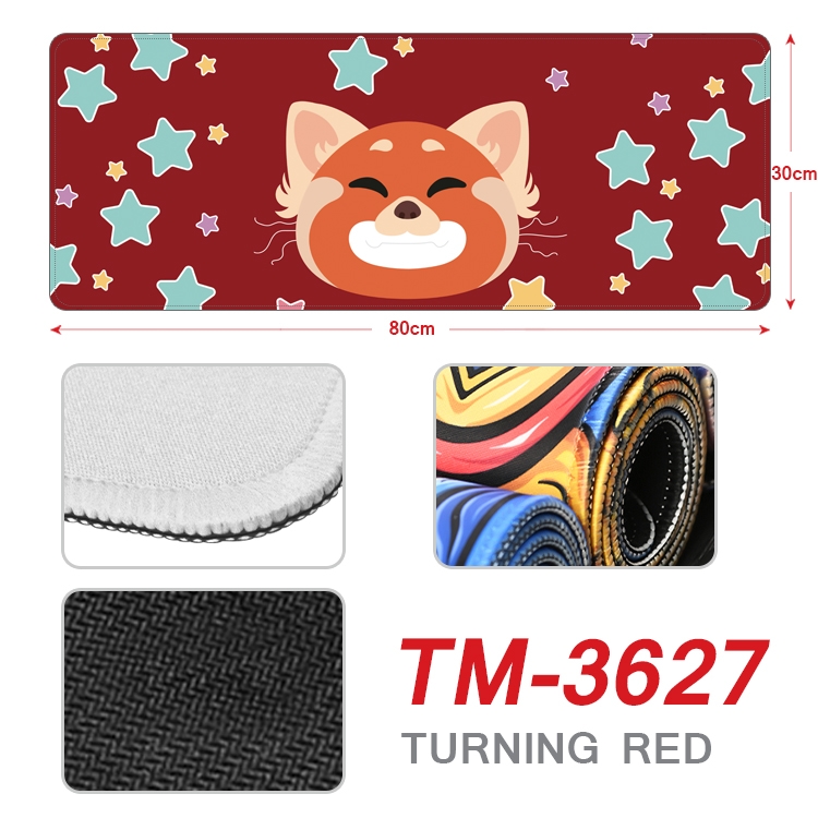 Turning Red Anime peripheral new lock edge mouse pad 30X80cm TM-3627