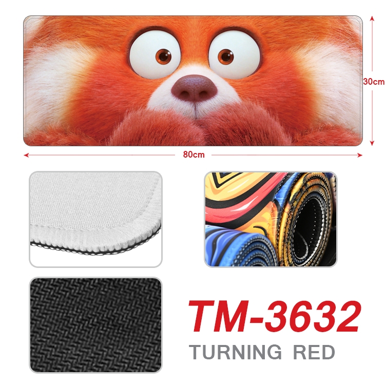 Turning Red Anime peripheral new lock edge mouse pad 30X80cm TM-3632
