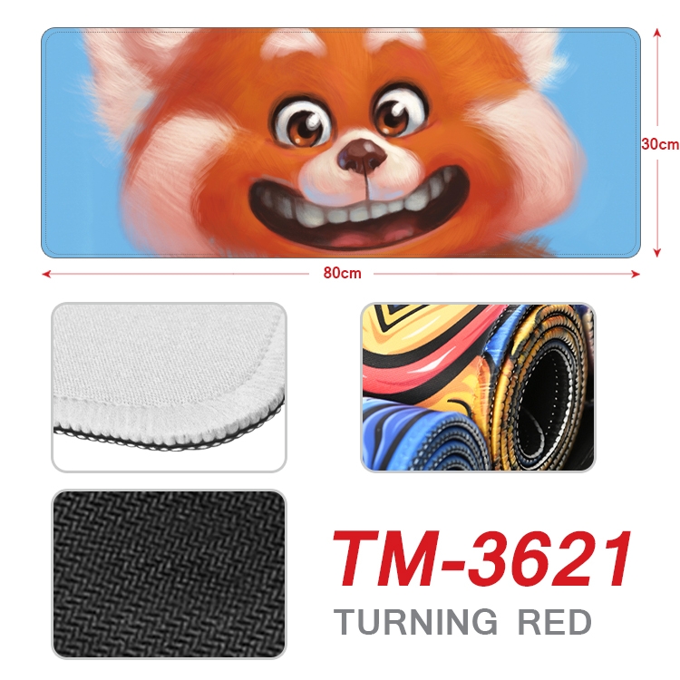 Turning Red Anime peripheral new lock edge mouse pad 30X80cm TM-3621