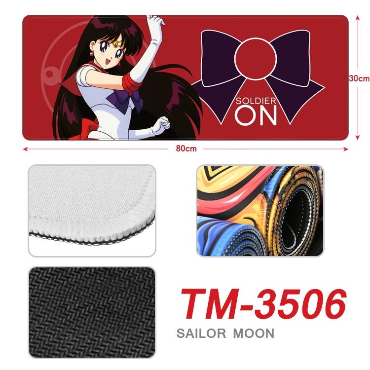 sailormoon Anime peripheral new lock edge mouse pad 30X80cm TM-3506