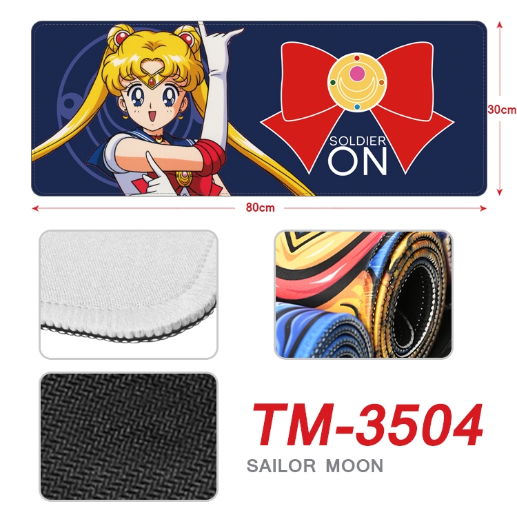 sailormoon Anime peripheral new lock edge mouse pad 30X80cm TM-3504