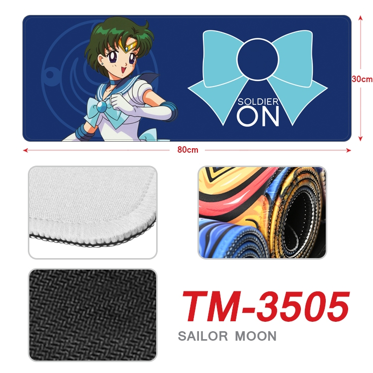 sailormoon Anime peripheral new lock edge mouse pad 30X80cm TM-3505