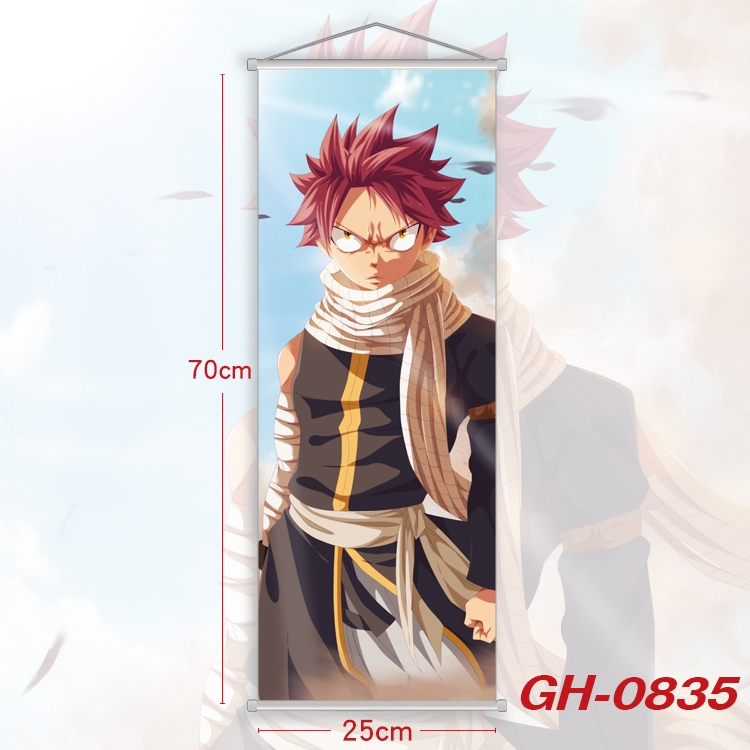 Fairy tail Plastic Rod Cloth Small Hanging Canvas Painting 25x70cm price for 5 pcs GH-0835