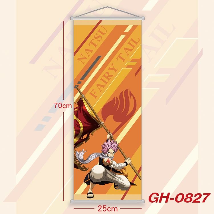 Fairy tail Plastic Rod Cloth Small Hanging Canvas Painting 25x70cm price for 5 pcs GH-0827
