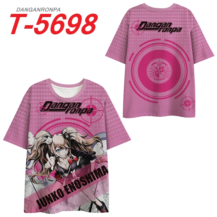 Dangan-Ronpa Anime Peripheral Full Color Milk Silk Short Sleeve T-Shirt from S to 6XL T-5698