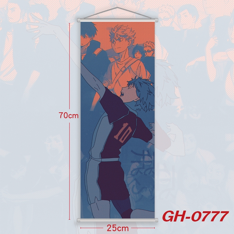 Haikyuu!! Plastic Rod Cloth Small Hanging Canvas Painting 25x70cm price for 5 pcs  GH-0777