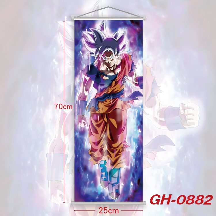 DRAGON BALL Plastic Rod Cloth Small Hanging Canvas Painting 25x70cm price for 5 pcs GH-0882