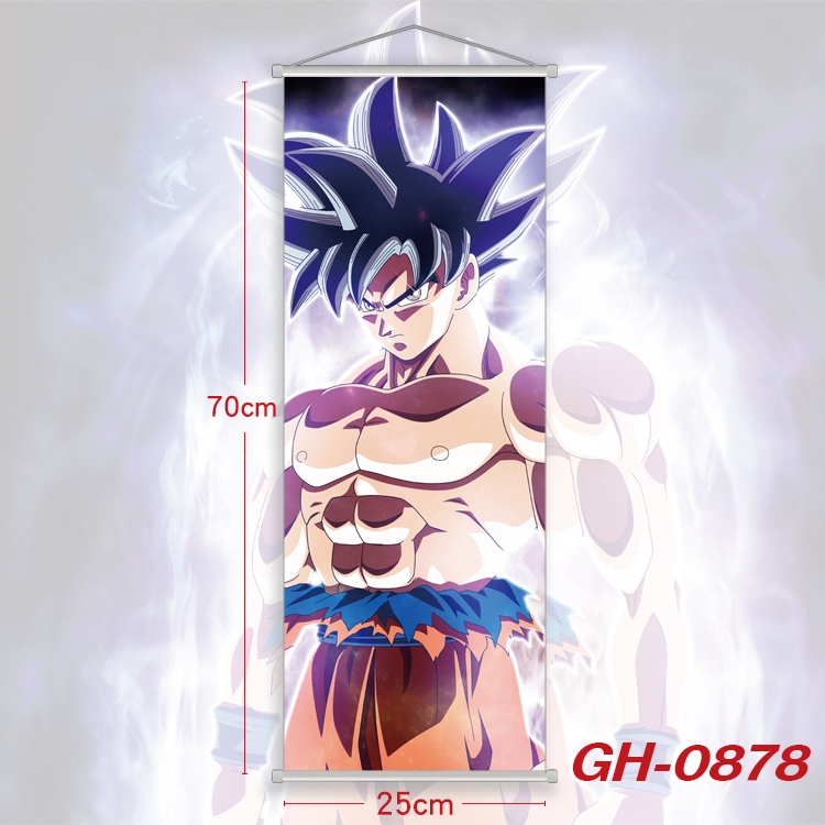 DRAGON BALL Plastic Rod Cloth Small Hanging Canvas Painting 25x70cm price for 5 pcs GH-0878