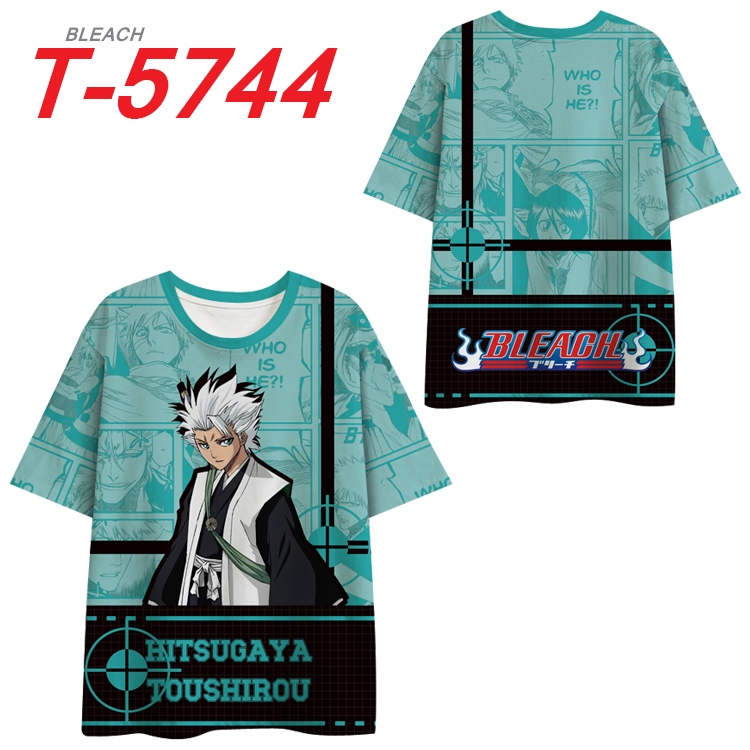 Bleach Anime Peripheral Full Color Milk Silk Short Sleeve T-Shirt from S to 6XL T-5744