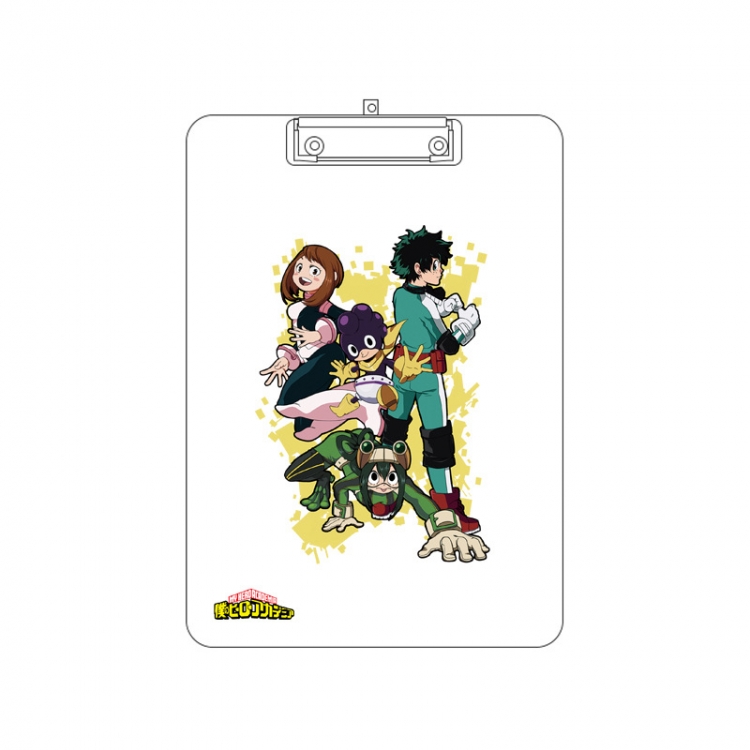 My Hero Academia Double-sided pattern acrylic board clip writing board clip pad 31X22CM price for 2 pcs