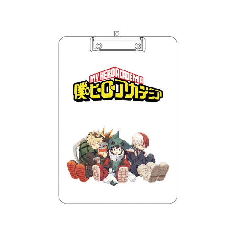 My Hero Academia Double-sided pattern acrylic board clip writing board clip pad 31X22CM price for 2 pcs