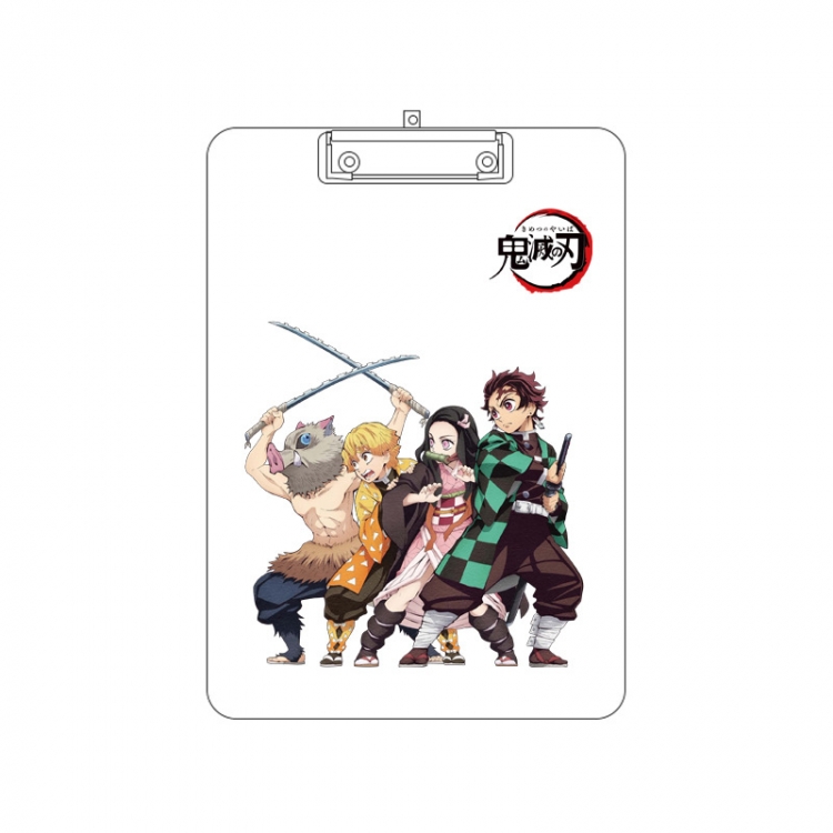 Demon Slayer Kimets Double-sided pattern acrylic board clip writing board clip pad 31X22CM price for 2 pcs