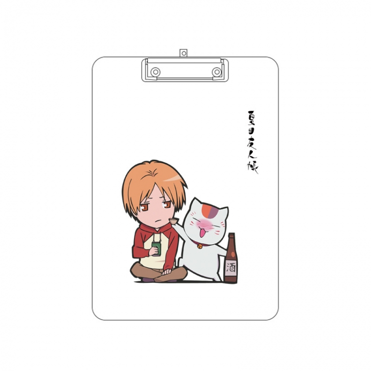 Natsume_Yuujintyou Double-sided pattern acrylic board clip writing board clip pad 31X22CM price for 2 pcs