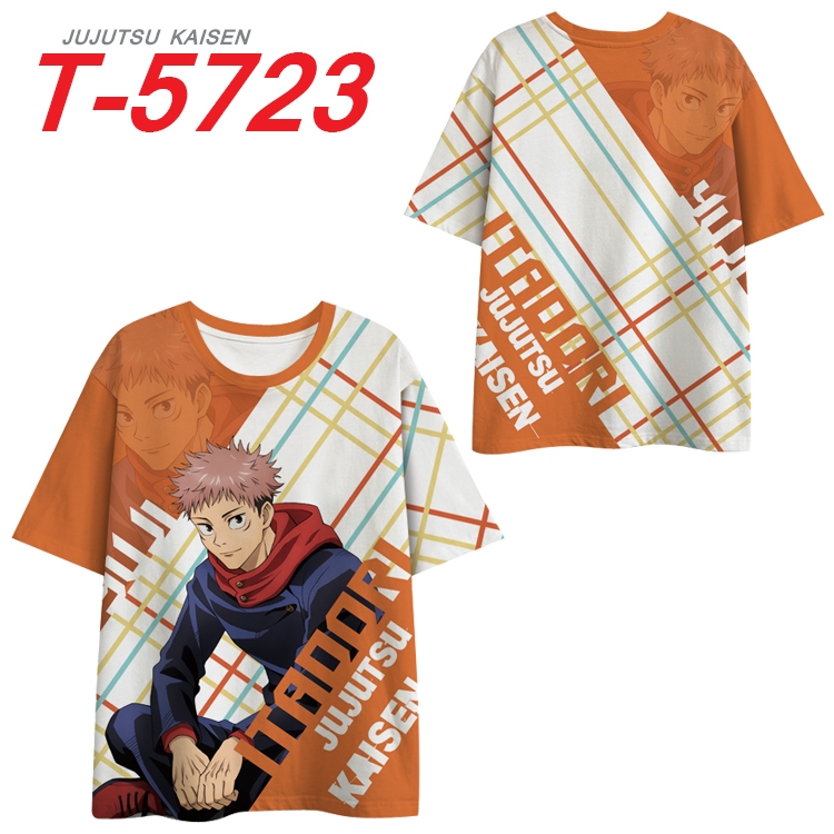 Jujutsu Kaisen Anime Peripheral Full Color Milk Silk Short Sleeve T-Shirt from S to 6XL T-5723