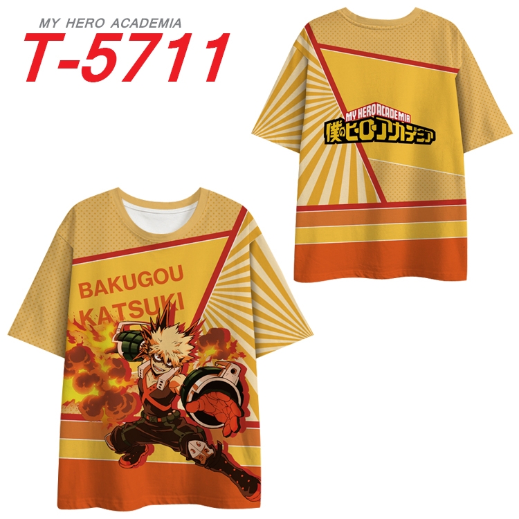 My Hero Academia Anime Peripheral Full Color Milk Silk Short Sleeve T-Shirt from S to 6XL T-5711