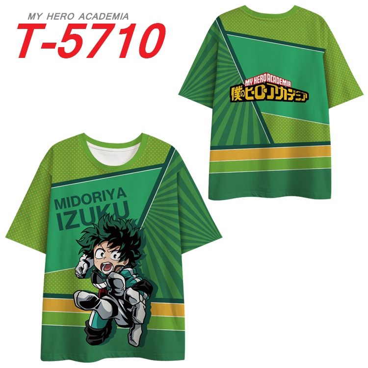 My Hero Academia Anime Peripheral Full Color Milk Silk Short Sleeve T-Shirt from S to 6XL T-5710