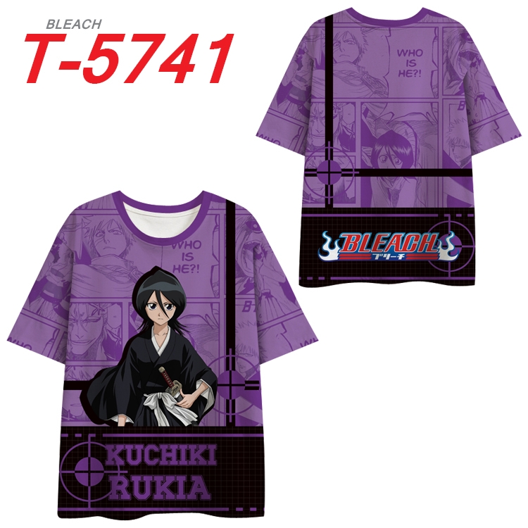 Bleach Anime Full Color Milk Silk Short Sleeve T-Shirt from S to 6XL T-5741