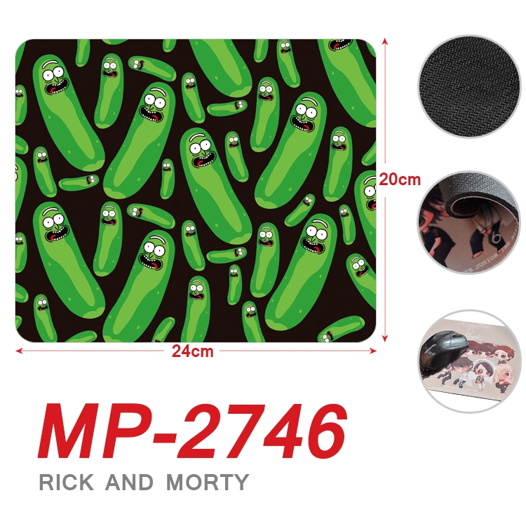 Rick and Morty Anime Full Color Printing Mouse Pad Unlocked 20X24cm price for 5 pcs MP-2746