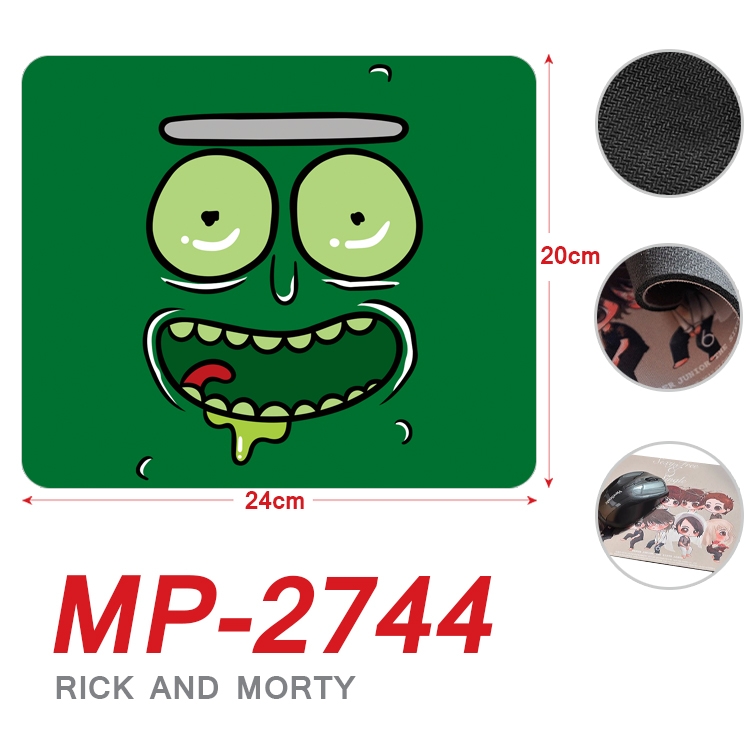 Rick and Morty Anime Full Color Printing Mouse Pad Unlocked 20X24cm price for 5 pcs MP-2744