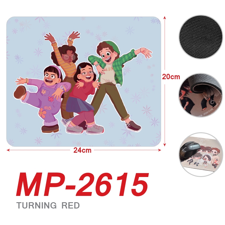 Turning Red  Anime Full Color Printing Mouse Pad Unlocked 20X24cm price for 5 pcs MP-2615