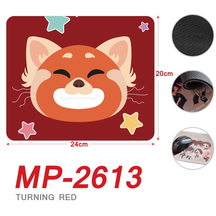 Turning Red  Anime Full Color Printing Mouse Pad Unlocked 20X24cm price for 5 pcs MP-2613