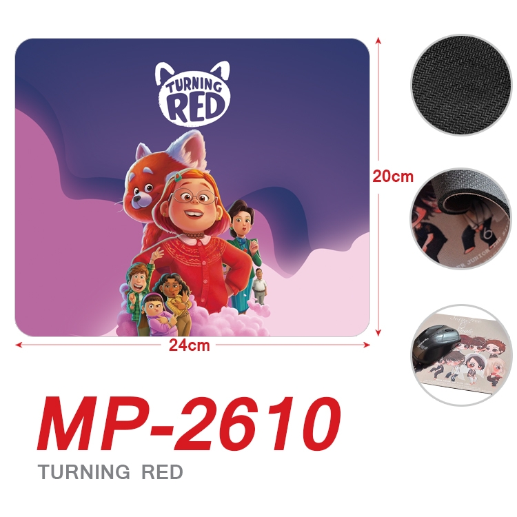 Turning Red  Anime Full Color Printing Mouse Pad Unlocked 20X24cm price for 5 pcs MP-2610