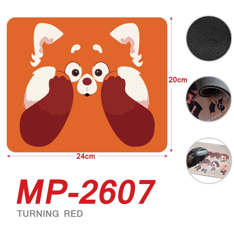 Turning Red  Anime Full Color Printing Mouse Pad Unlocked 20X24cm price for 5 pcs MP-2607