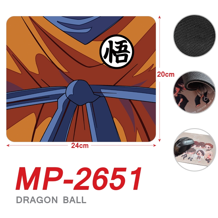 DRAGON BALL Anime Full Color Printing Mouse Pad Unlocked 20X24cm price for 5 pcs MP-2651