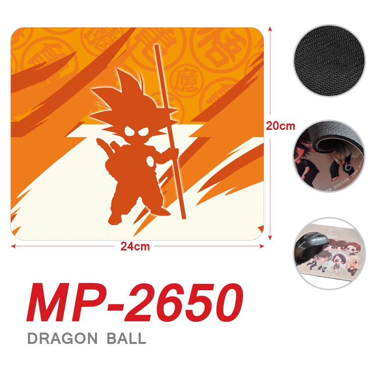 DRAGON BALL Anime Full Color Printing Mouse Pad Unlocked 20X24cm price for 5 pcs MP-2650