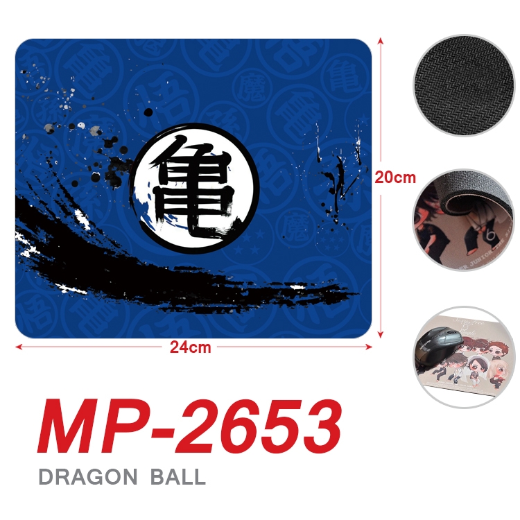 DRAGON BALL Anime Full Color Printing Mouse Pad Unlocked 20X24cm price for 5 pcs MP-2653