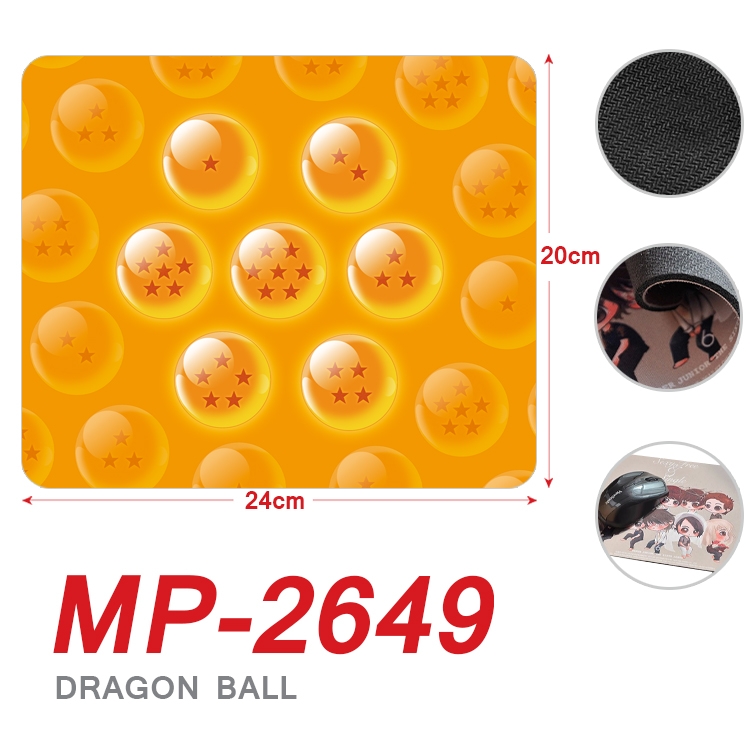 DRAGON BALL Anime Full Color Printing Mouse Pad Unlocked 20X24cm price for 5 pcs MP-2649