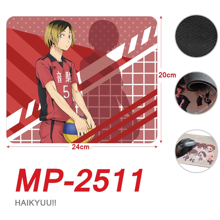Haikyuu!! Anime Full Color Printing Mouse Pad Unlocked 20X24cm price for 5 pcs MP-2511
